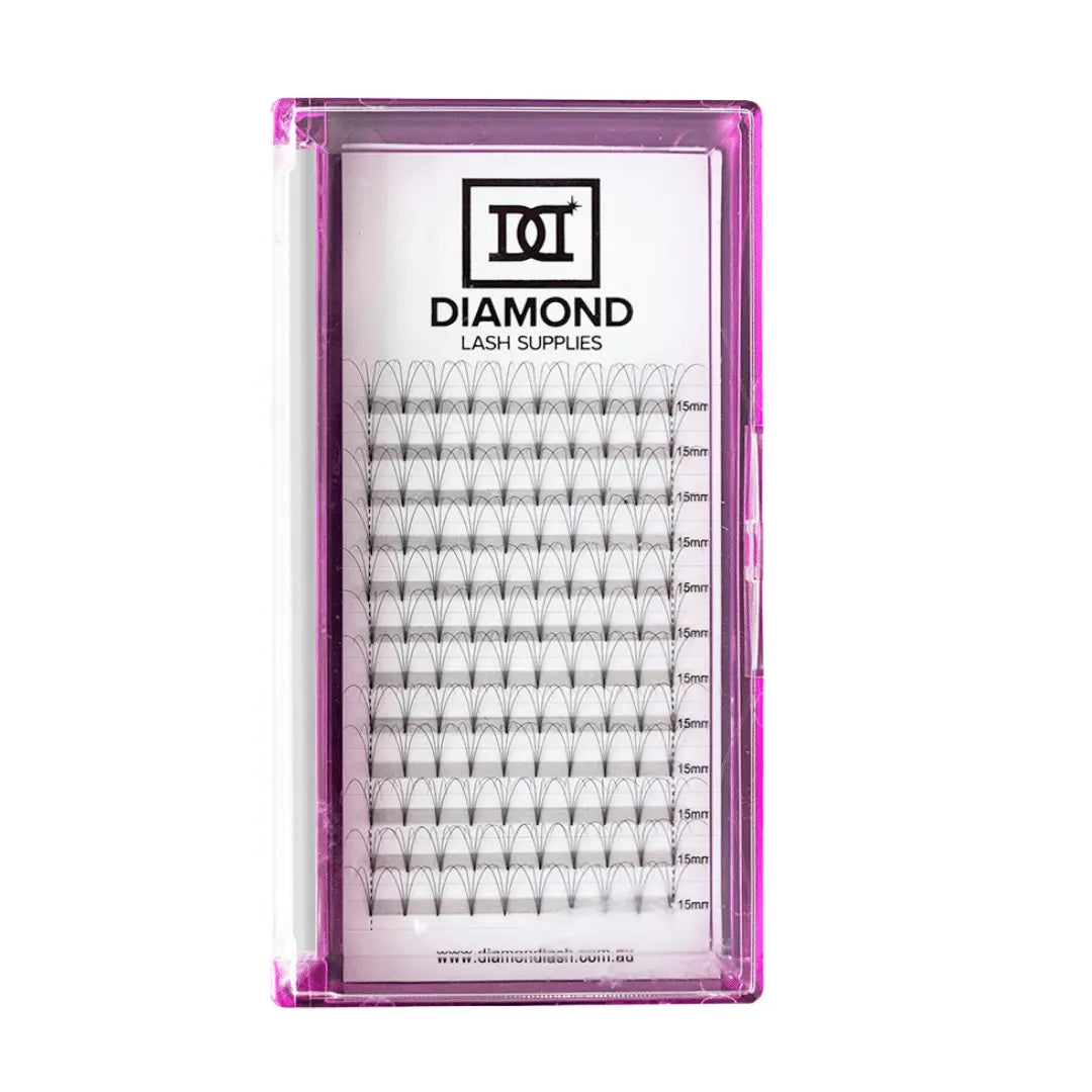 4D Premade short stem fans - Diamond Lash Supplies