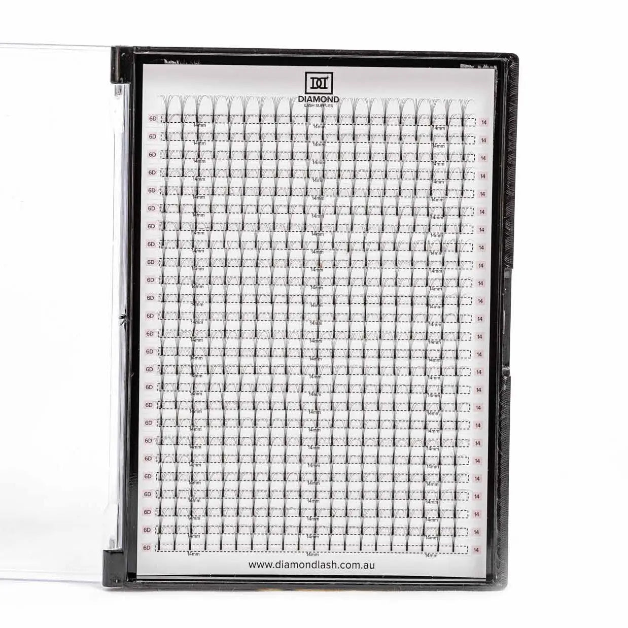6D Long Stem Premade Fans XXL Tray - Diamond Lash Supplies