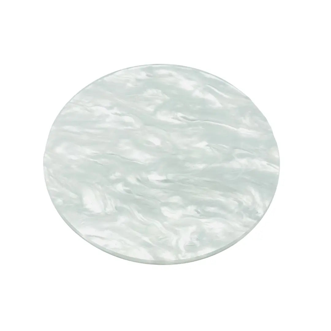 Acrylic Shell look Round Glue Plate - Diamond Lash Supplies