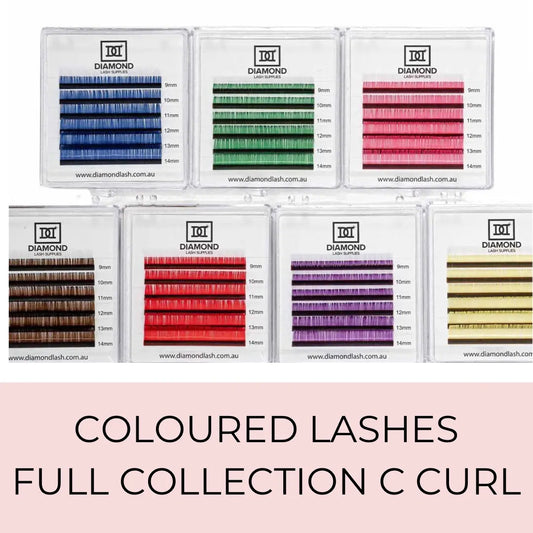 Coloured Lashes C Curl Full Collection Diamond Lash Supplies