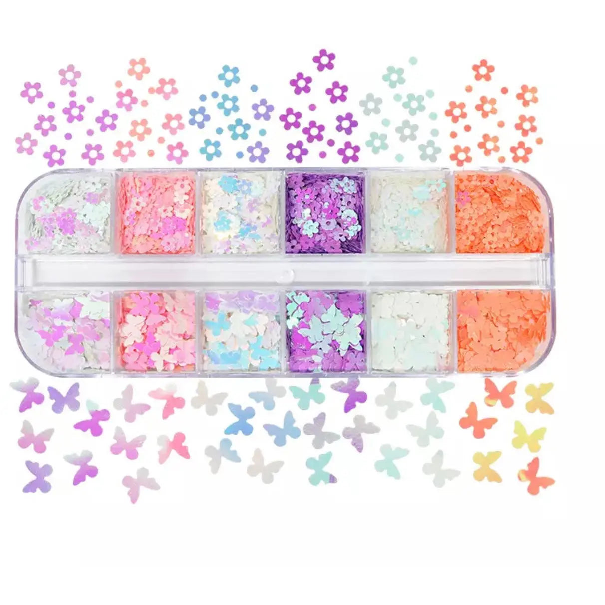 Eyelash Decals Flowers & Butterflies Diamond Lash Supplies