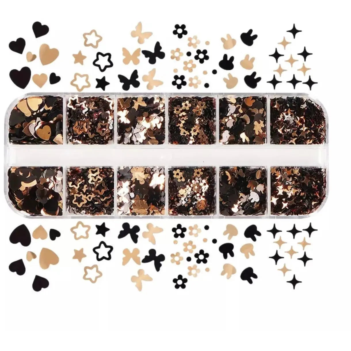 Eyelash Decals Gold / Bronze Mix Diamond Lash Supplies