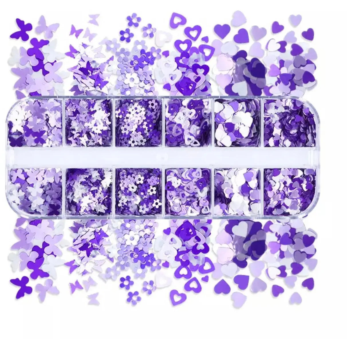 Eyelash Decals Purple Mix Diamond Lash Supplies