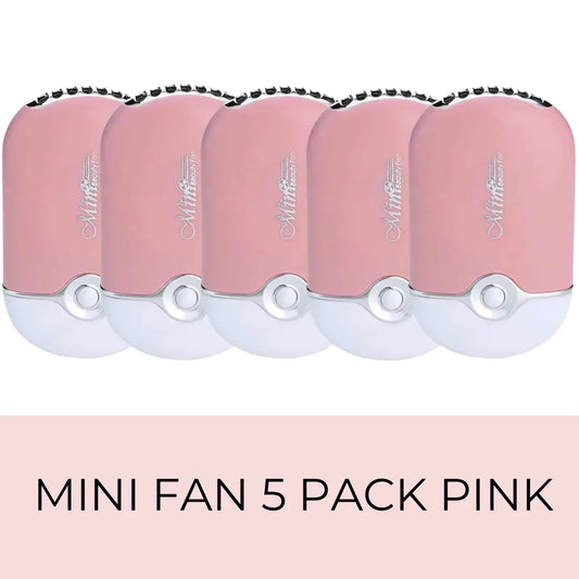 Mini Fan 5 Pack Pink Diamond Lash Supplies