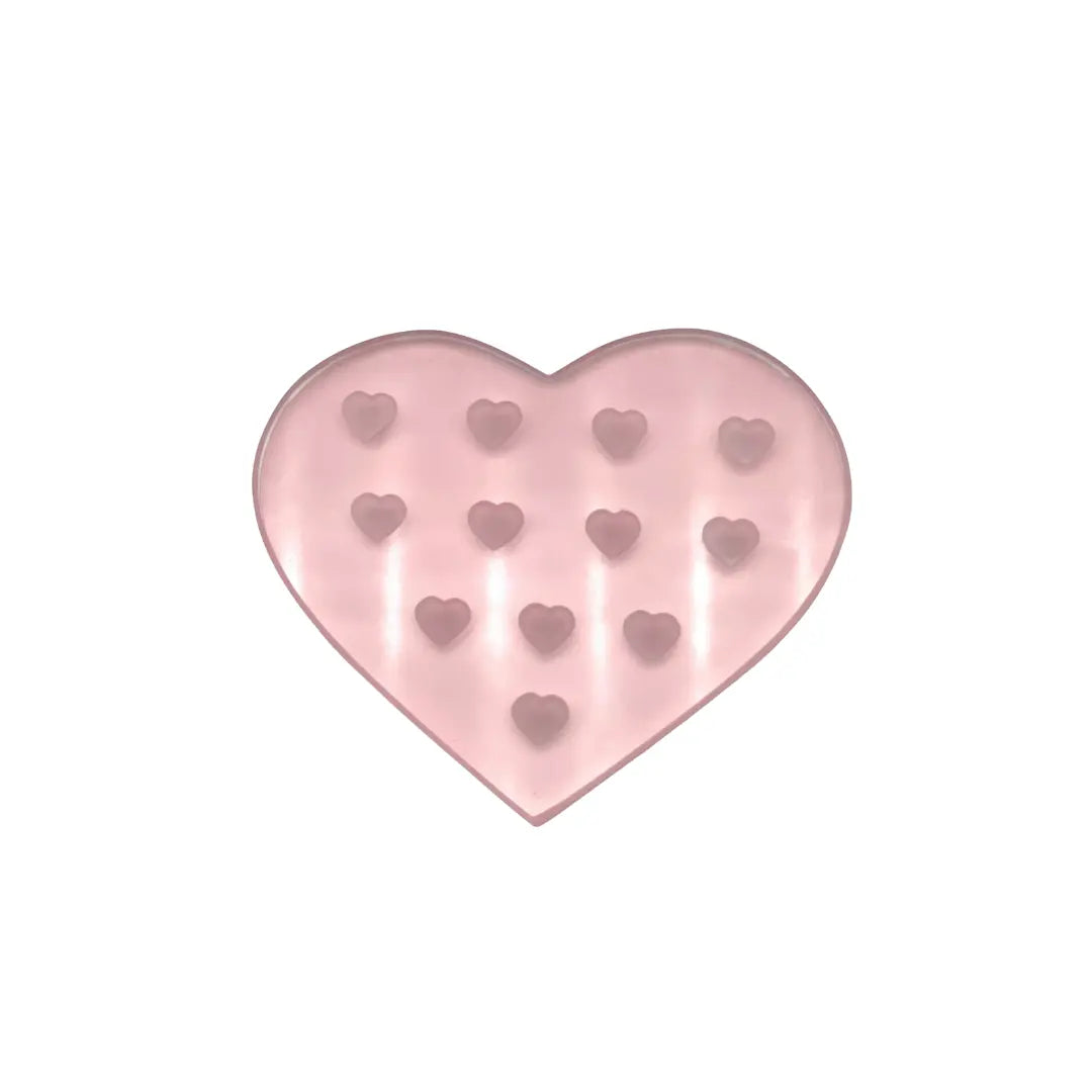 Pink Heart Glue Plate - Diamond Lash Supplies