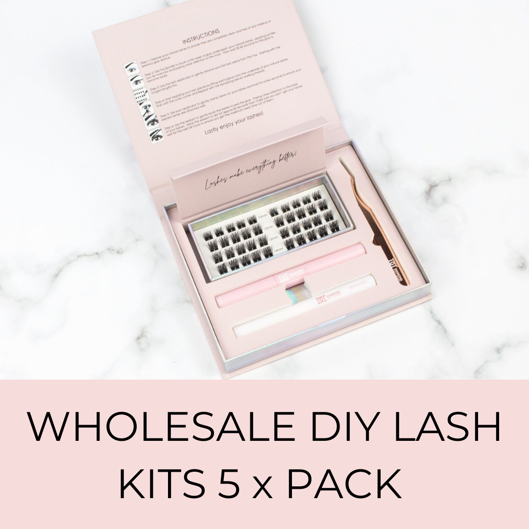 Wholesale DIY Deluxe Lash Kit 5 Pack for retail Diamond Lash