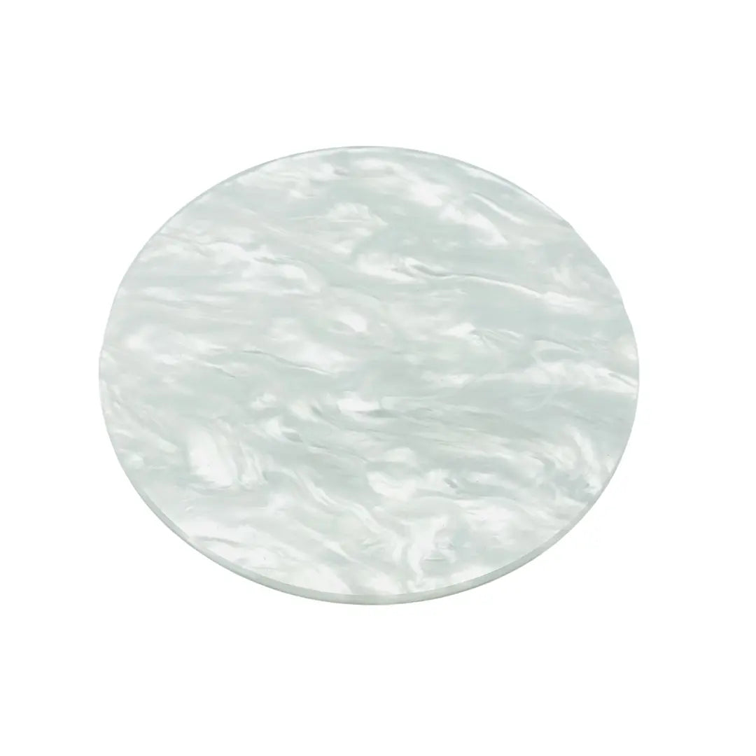 Acrylic Shell look Round Glue Plate - Diamond Lash Supplies 