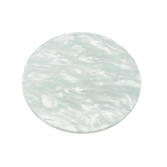Acrylic Shell look Round Glue Plate - Diamond Lash Supplies 