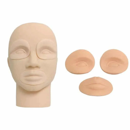 Cosmetic Tattoo Mannequin Head - Diamond Lash Supplies 