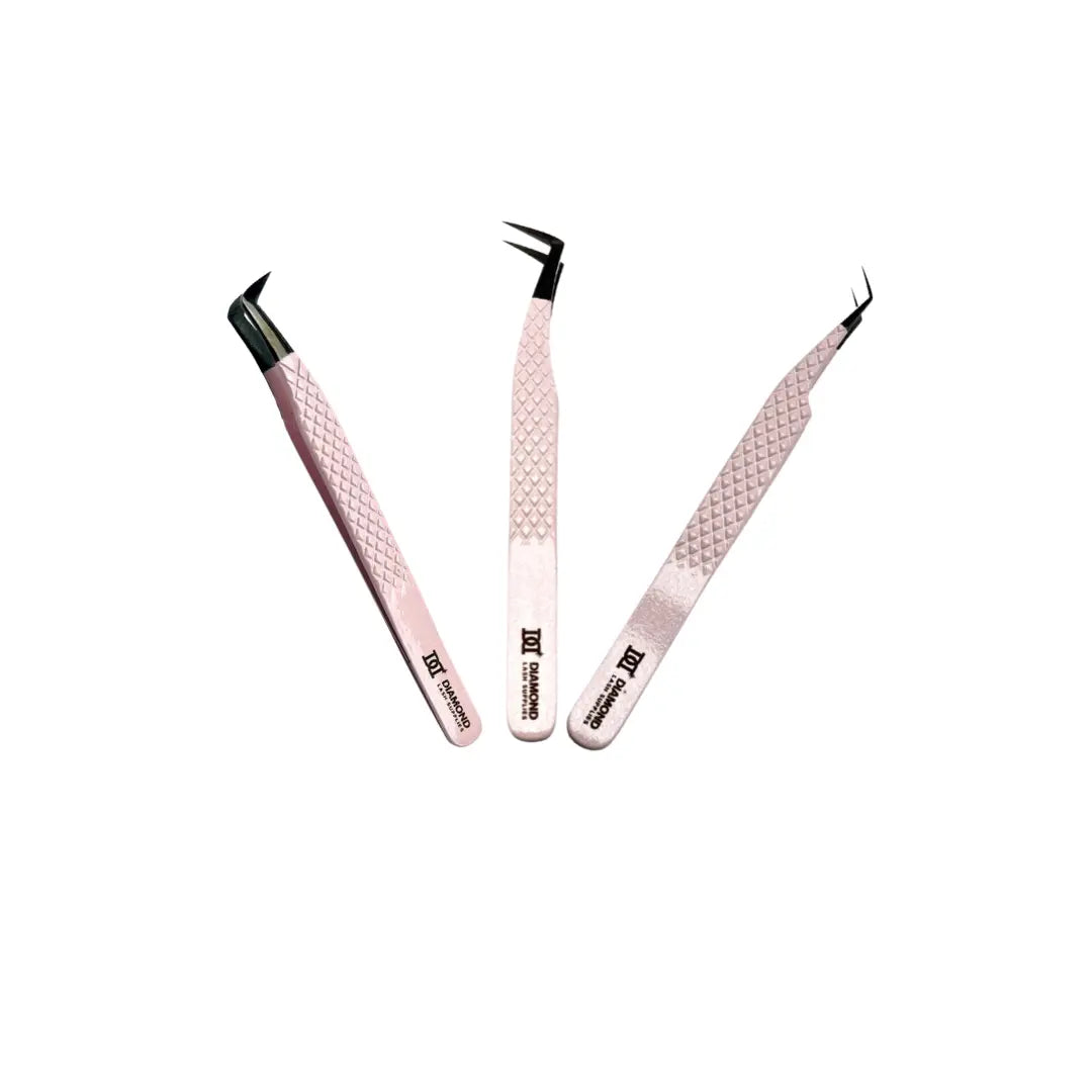 Fibre tip tweezer collection - diamond lash supplies