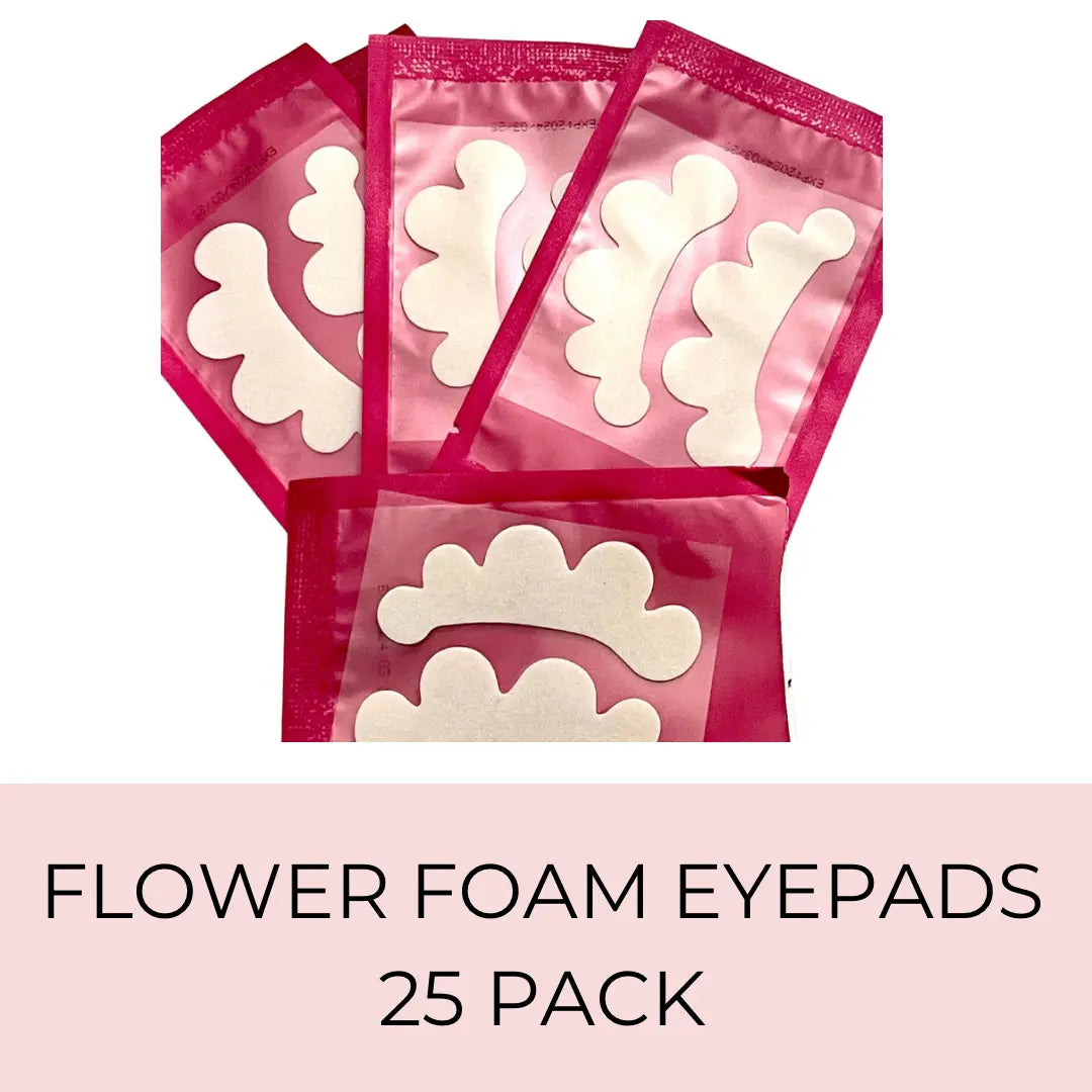 Flower Foam Eye Pads 25 pack Diamond Lash Supplies