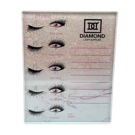 Lux Lash Tile with Mappings Diamond Lash Supplies