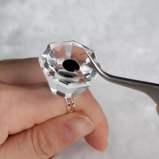 Reusable Glue Diamond Ring - Diamond Lash Supplies 
