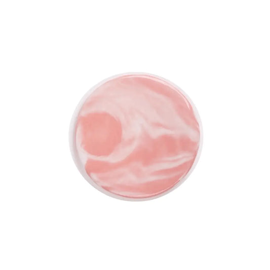 Round Marble Glue Plate Pink - Diamond Lash Supplies 