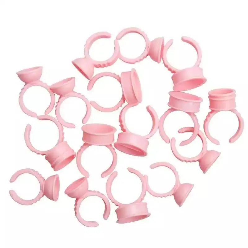 Silicone Glue Rings Pink - Diamond Lash Supplies 